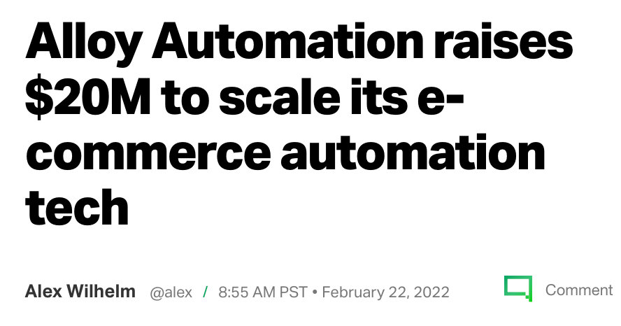 Alloy Automation Fundraise